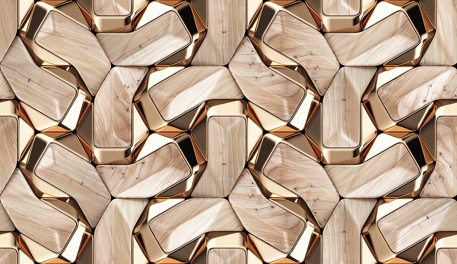 Geometrik Desen Duvar Kağıdı