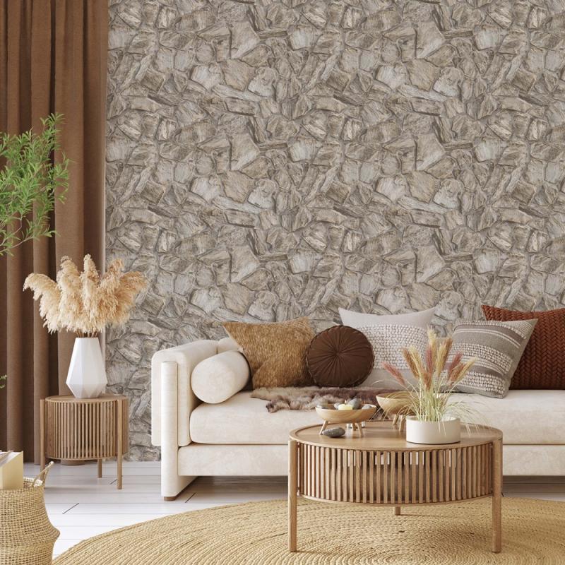 Modern Taş Desen Duvar Kağıdı